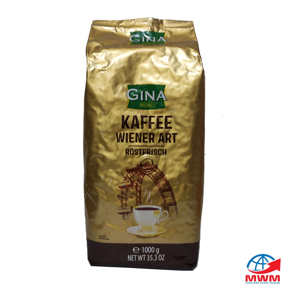 GINA COFFEE BEANS IMPORTED GINA ORIGINALE KAFFEE WIENER ART ROSTFRISCH ...