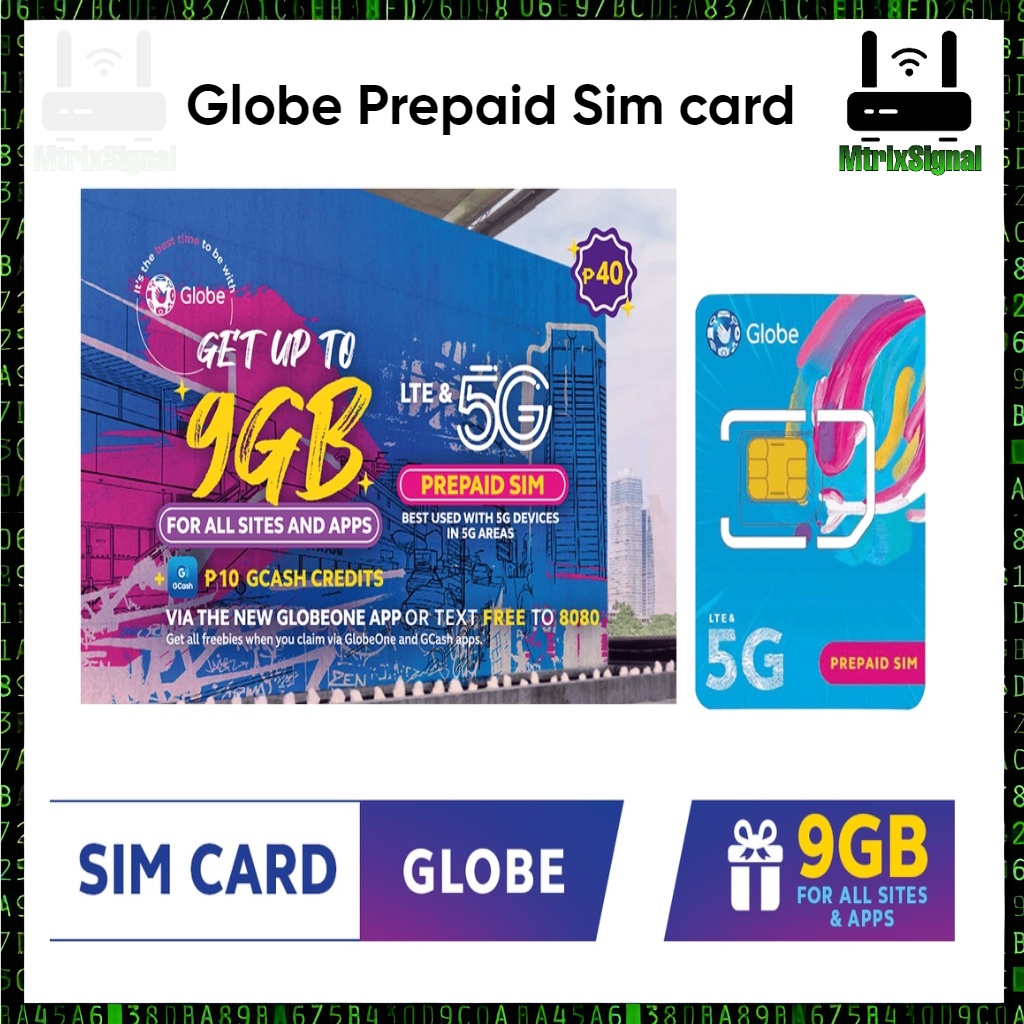 Globe loadable simcard | Shopee Philippines