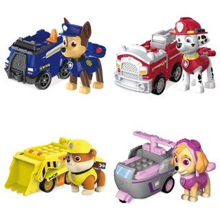 Paw Patrol, Moto Pups Rubble's Deluxe Pull Back Motorcycle Vehicle with  Wheelie Feature and Toy Figure