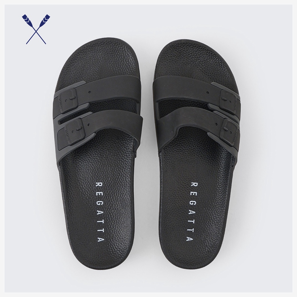 Regatta Double Strap Sliders Slippers For Men (Black) Shopee Philippines