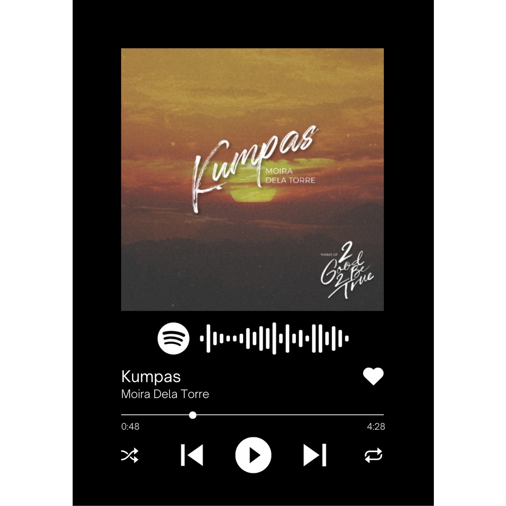 Customized Spotify Code on Frame (5R Spotify code frame) | Shopee ...