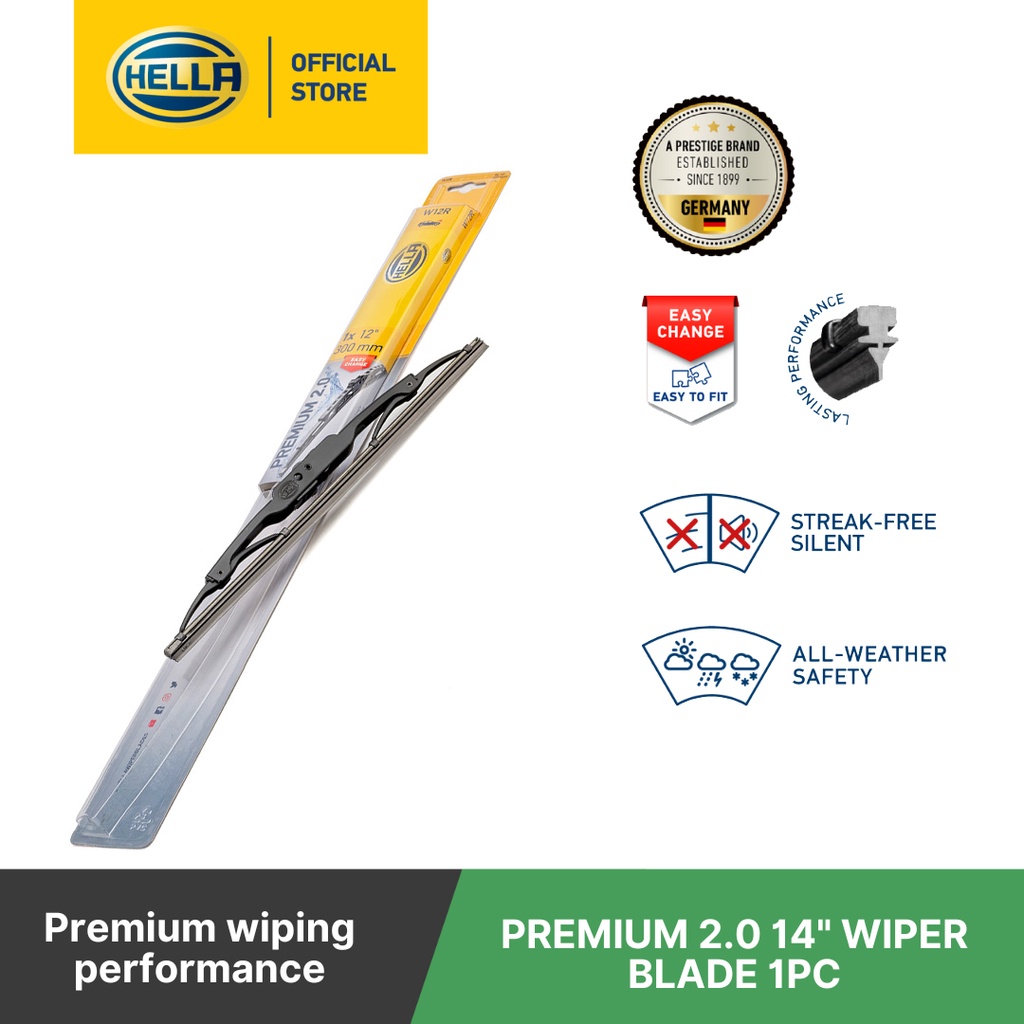 HELLA Premium 2.0 Wiper Blade (1 pc) - 12”-26” | Shopee Philippines