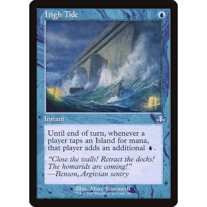 HIGH TIDE X1 NM Magic The Gathering 1x Carte Mtg Dominaria Remasterisée