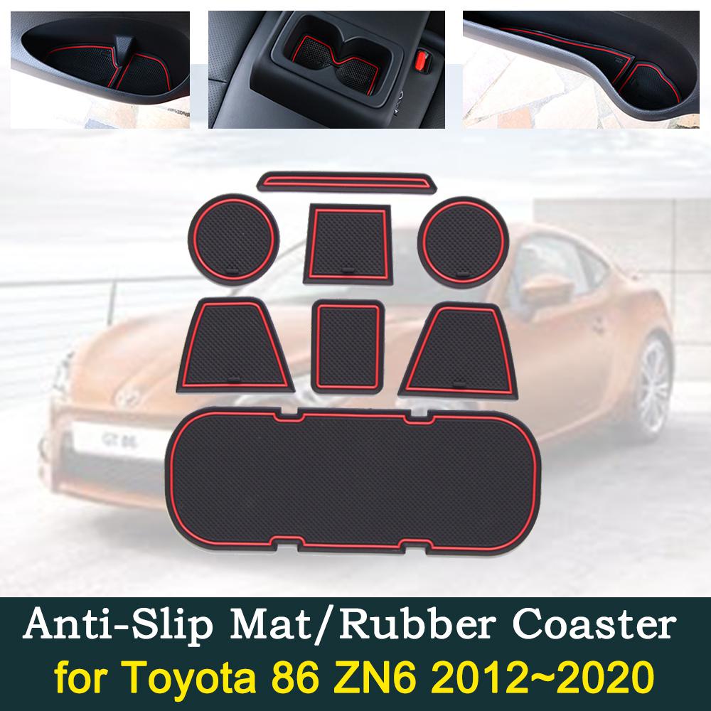 Anti Slip Gate Mats Cup Groove Pads For Toyota Subaru Brz Zn Zc