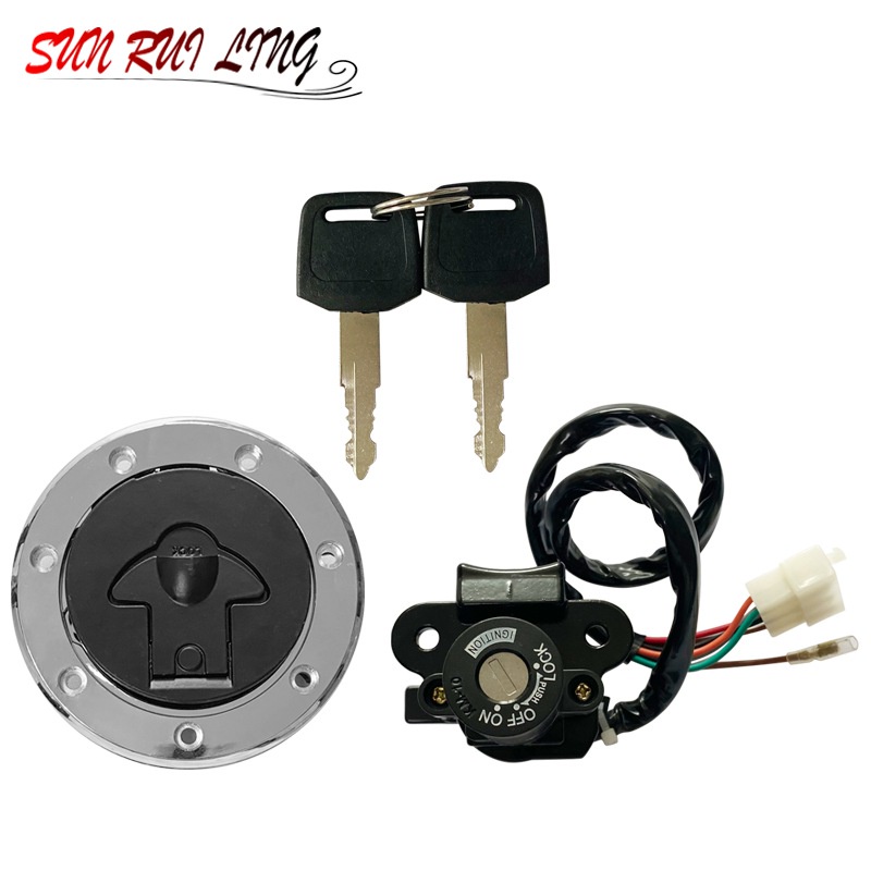 Ignition Switch Lock Fuel Gas Cap Key Set for Kawasaki Ninja ZX6R ZX7R ZX9R ZZR400 ZZR600