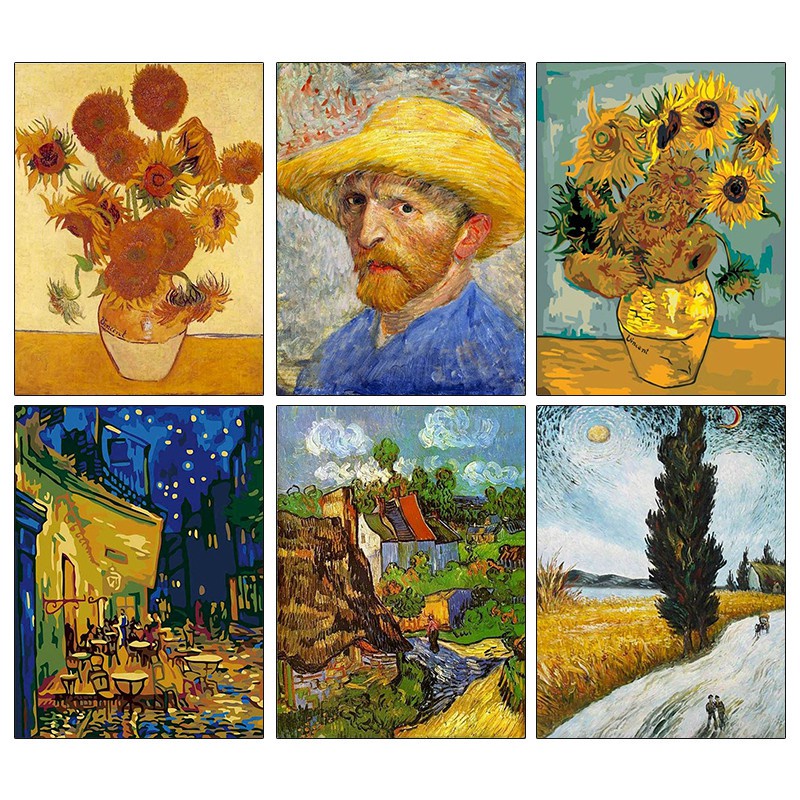 World famous paintings DIY 5D diamond painting Van Gogh's works full ...