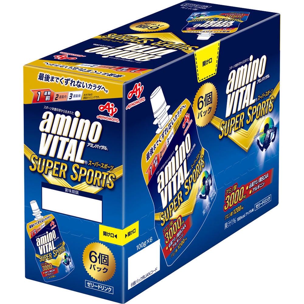CODNEW Ajinomoto amino vital Jelly Super Sports 100g x 6 Jellies