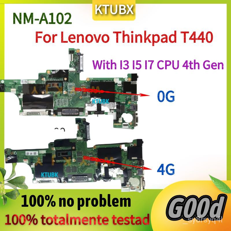 Nm A102 Motherboard For Lenovo Thinkpad T440 Laptop Motherboard With I3