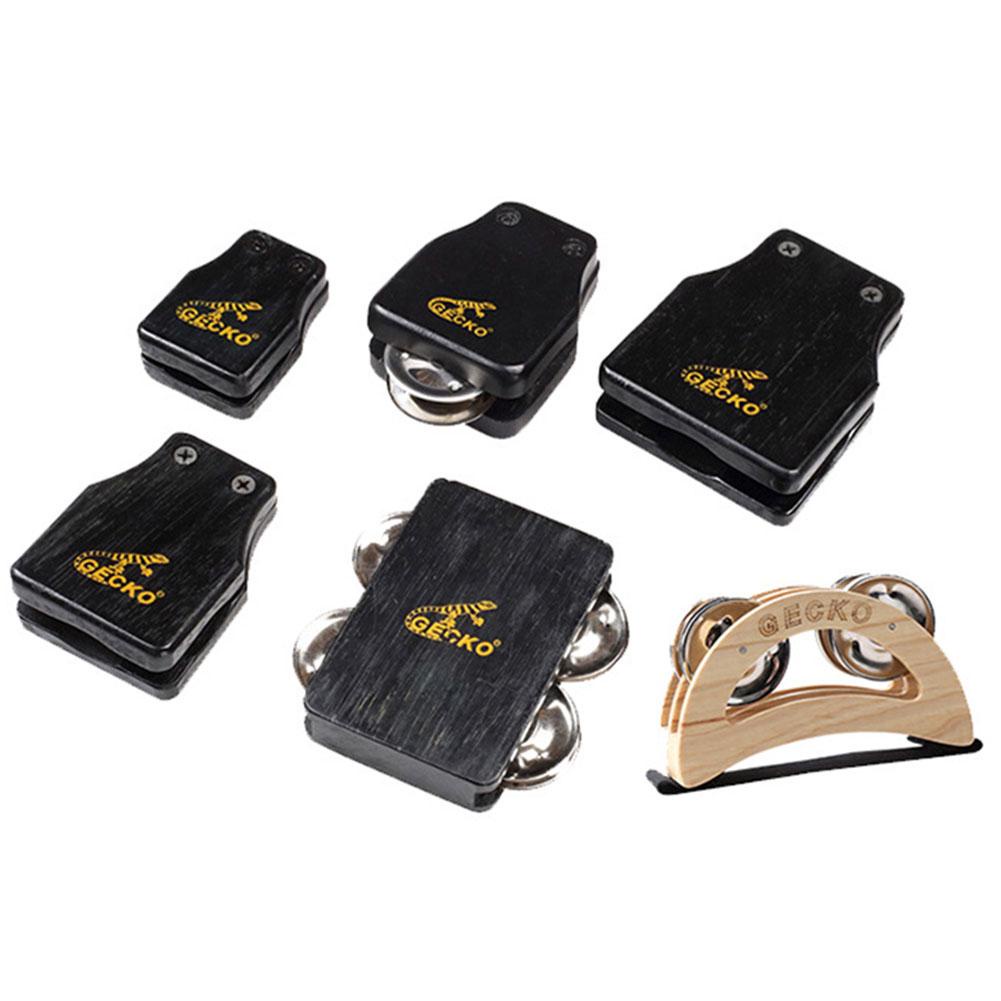 FLDK Cajon Box Drum Companion Set Jingle Bells Foot