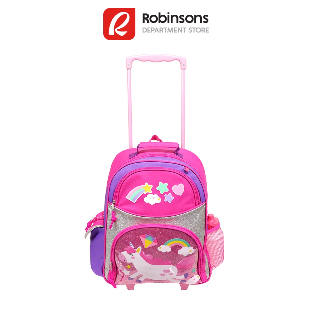 Plastic trolley school bags hot sale