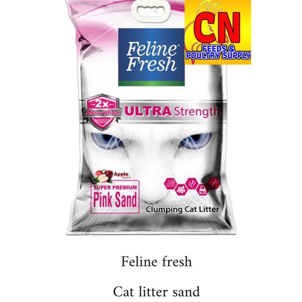 Feline Fresh Cat Litter Sand (Pink Sand) #Catlitter | Shopee Philippines