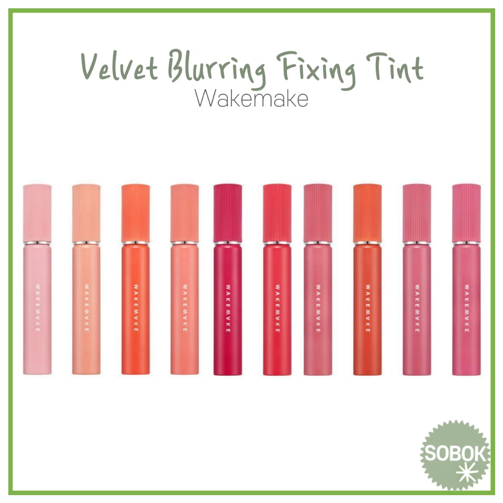 ❦[WAKEMAKE] (Renewal) Velvet Blurring Fixing Tint 10 Color