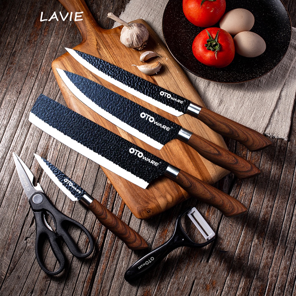 ☂LaVie Japanese Chef's Knife Genuine OTO Kitchen Knife Set Stainless ...