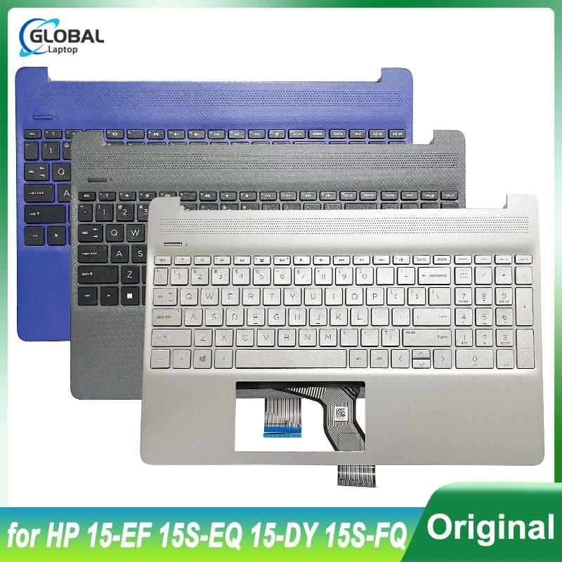 NEW US Keyboard for HP 15-EF 15S-EQ 15-DY 15S-FQ Laptop Palmrest Upper ...