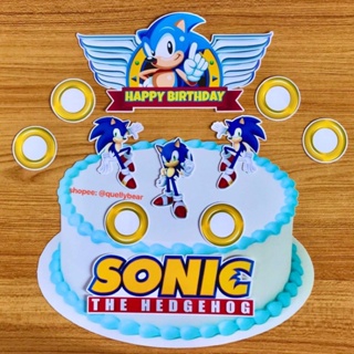 Shaker Cake Topper Sonic / Sonic Cake Topper / Sonic the Hedgehog Cake  Topper / Sonic Party Decoration / Sonic Topper / 3D Cake Topper -   [Video] [Video]