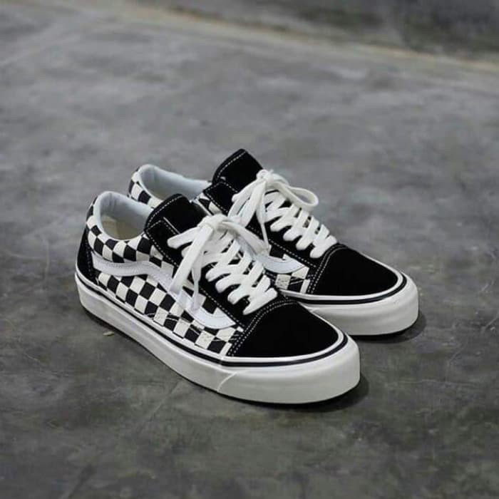 Vans Old Skool Classic Black White Yellow Willy Catur Shoes VANS Off White 100 Quality Wor