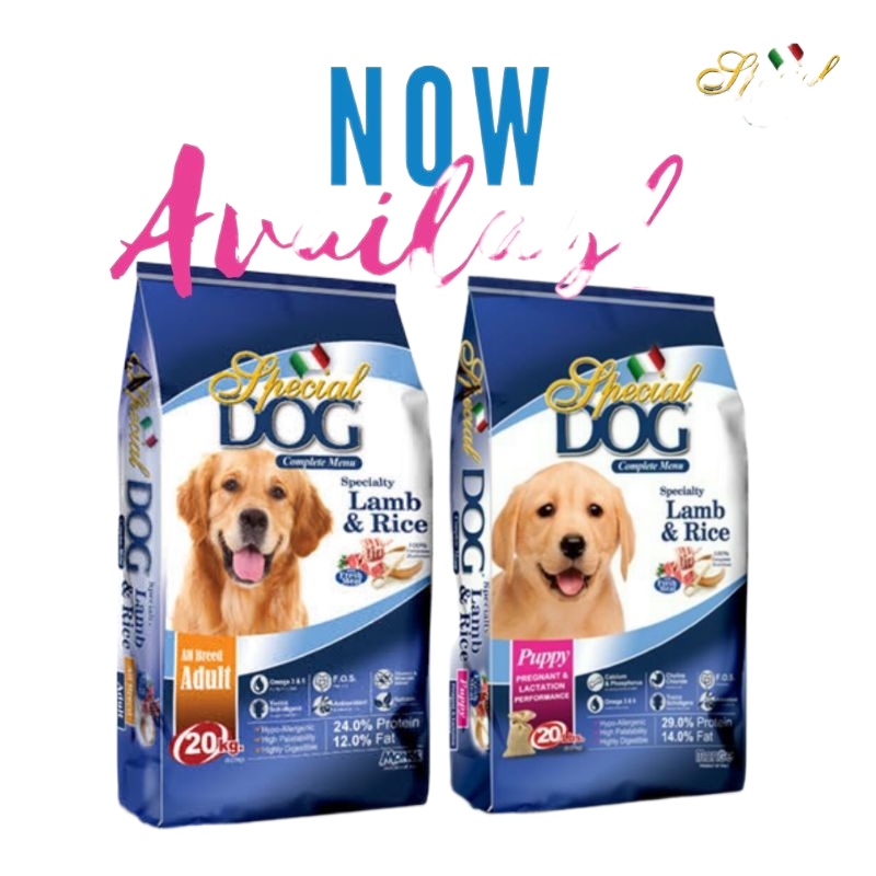 ☈Special Dog (Lamb Rice) Dog Food for Puppy/Adult (1kg repacked