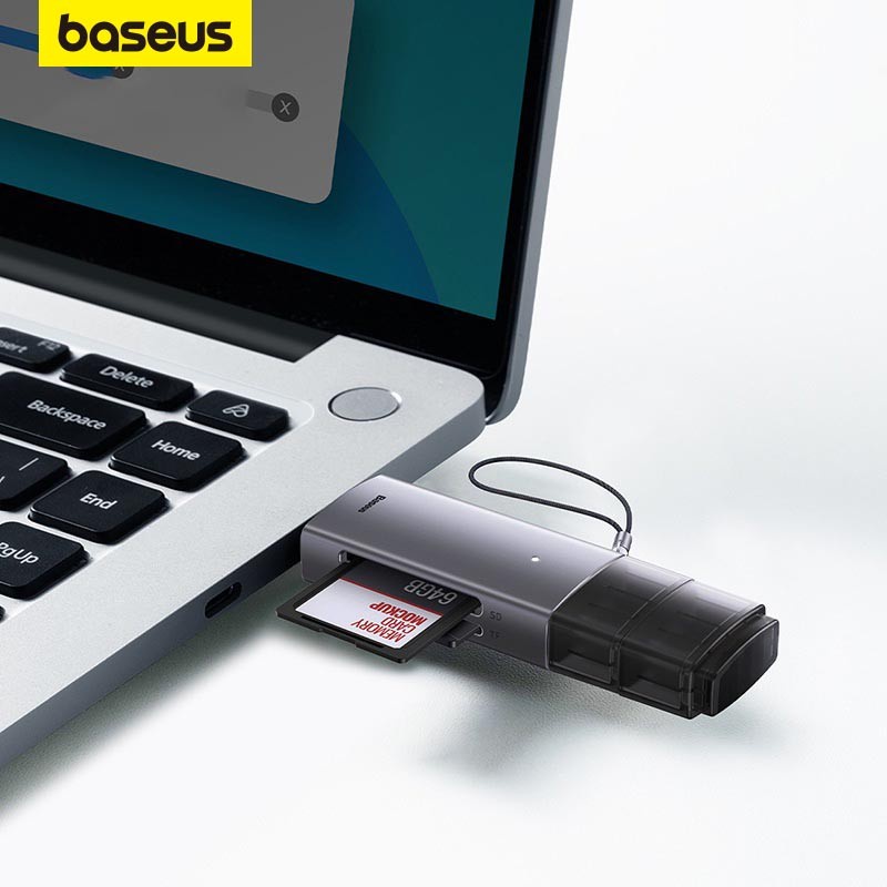 Baseus USB Type-C to SD TF Card Reader with indicator light USB3.0 ...