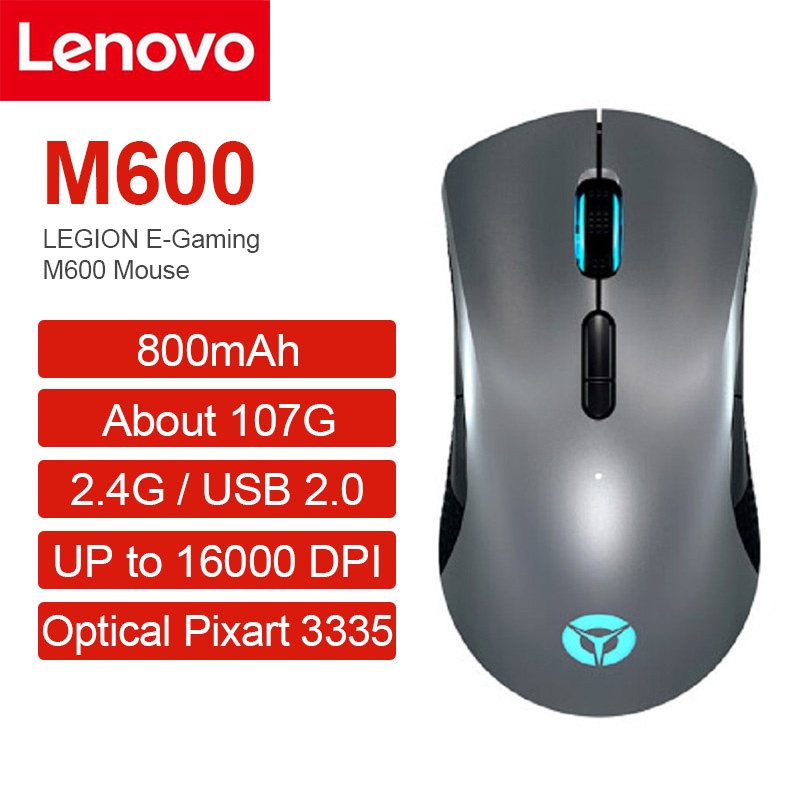 Lenovo Legion EGaming Mouse M500 or M600 Wireless Gaming Mouse 800mAH