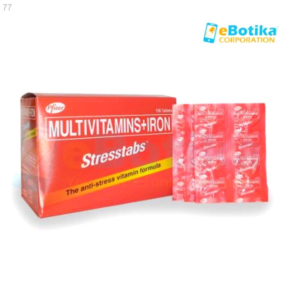Stresstabs Stresstabs Multivitamins + Iron (8pcs Tablets) Shopee