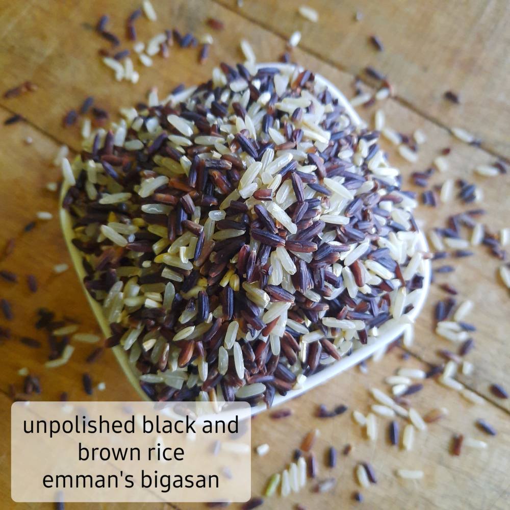 ☾5KG Pack Unpolished Black and Brown Rice [Emman's Bigasan] | Shopee ...