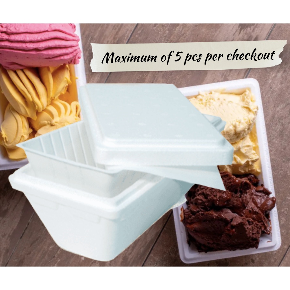 ۞Ice Cream Gelato Other Frozen Goods Polystyrene Boxes Container