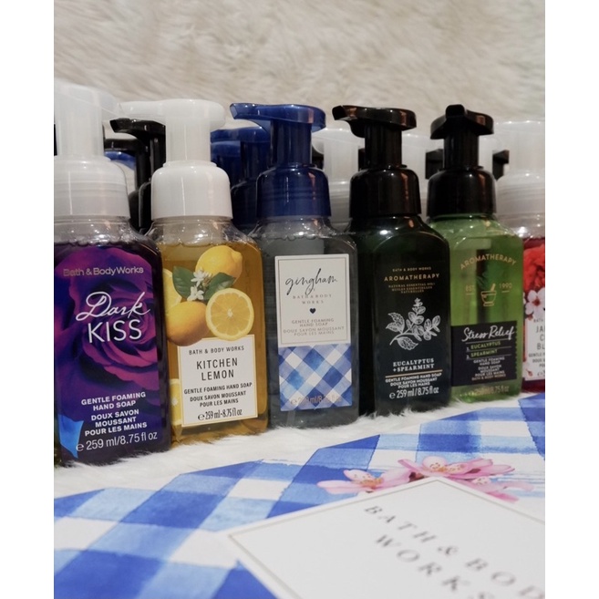 ℡Bath and Body Works Hand Soap Gingham Cucumber Melon Aromatherapy