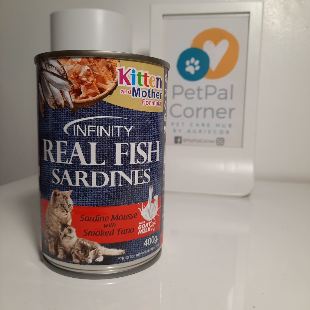 PPC Infinity Real Fish Sardines Canned Wet Cat Food Kitten & Mother