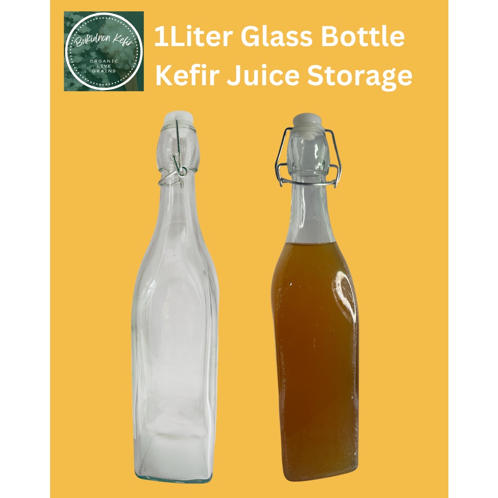 1 Liter Glass Bottle Storage With Swing Top Closure Shopee Philippines