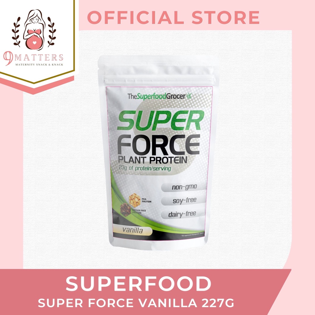 The Superfood Grocer Superforce Plant Protein (Vanilla) 227g Shopee
