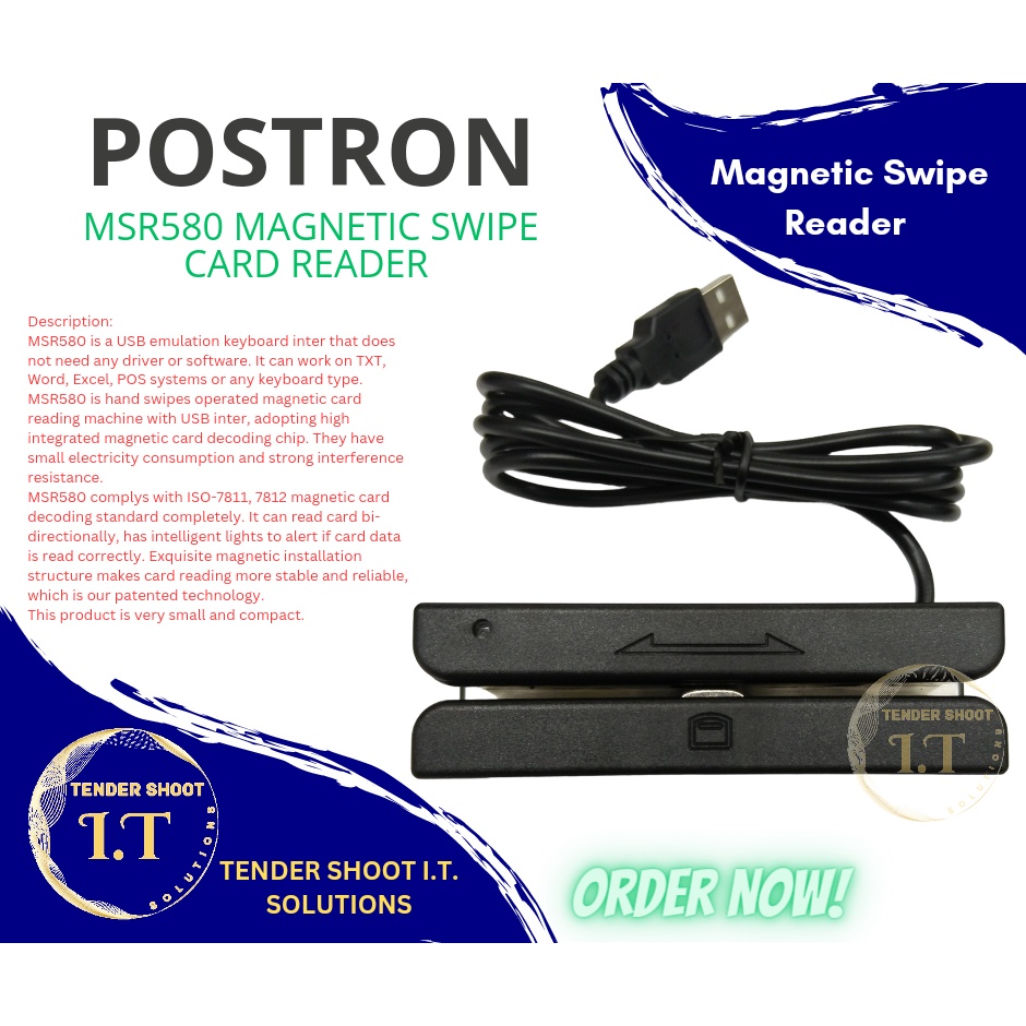 Postron Msr Msr Magnetic Swipe Reader Universal Usb Magnetic Strip Card Reader Tracks