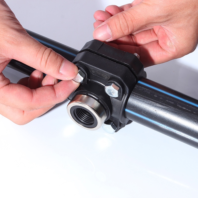 0YOP Clamp Saddle Drain Valve 3250mm Drain Waste Water Pipe Clamp