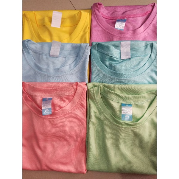 PASTEL Colors Drifit Tshirt Unisex Round Neck Athletic American Men's