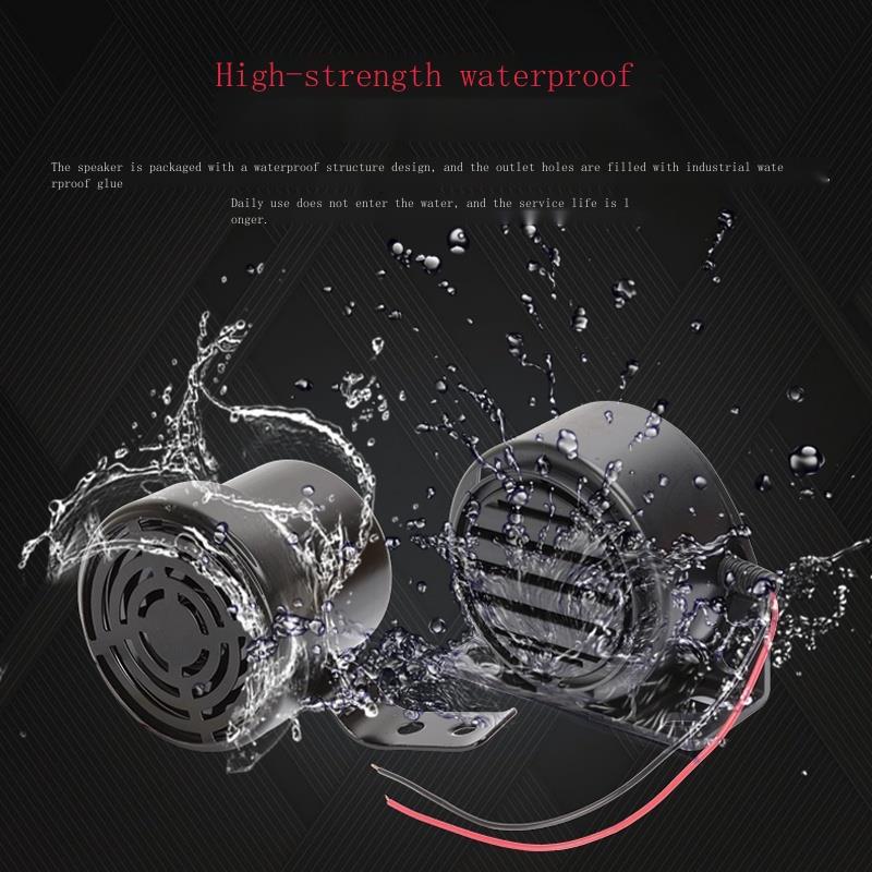 Waterproof large truck reversing horn 24V real voice left and right ...