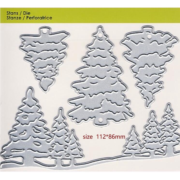 OCID Metal cutting dies tree border die cut mold card Scrapbook paper