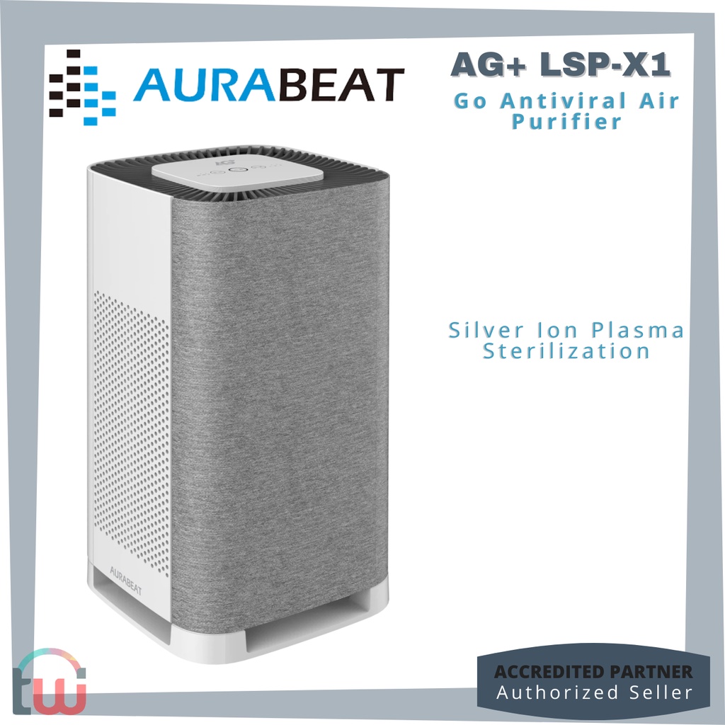 AURABEAT AG+ GO Silver Ion Plasma Air Purifier AG+ LSPX1 Medical Grade