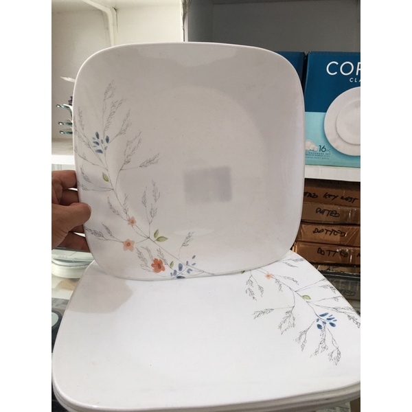 CORELLE DINNER PLATES SQUARE sold per piece | Shopee Philippines