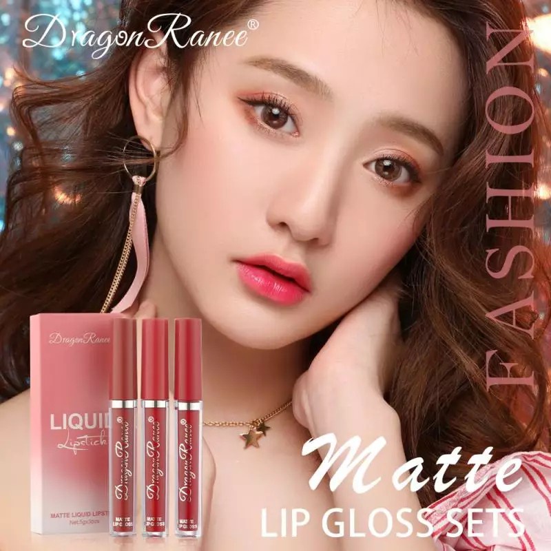 ﹍3pcs/set Lip Glaze Set Velvet Matte Liquid Lipstick Lip Balm Sexy Lip ...