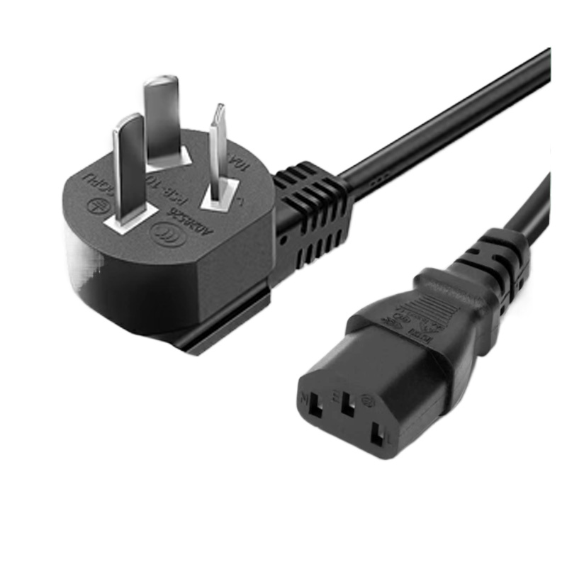 Power cord three-hole computer desktop host monitor rice cooker pot ...