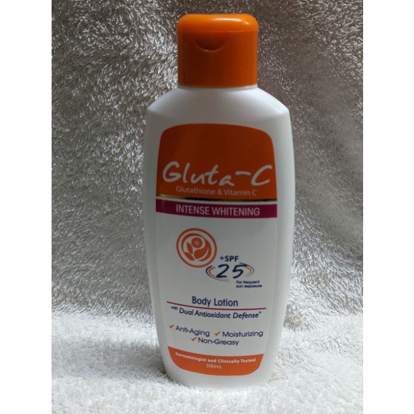 GLUTA C GLUTATHIONE & VITAMINS V BODY LOTION INTENSE WHITENING SPF 25 ( 300ML) Shopee