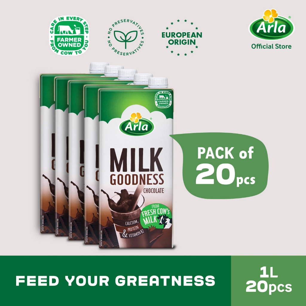 Arla Chocolate Milk 1L 20-Pack (Expiry Date: June 5, 2023) | Shopee ...