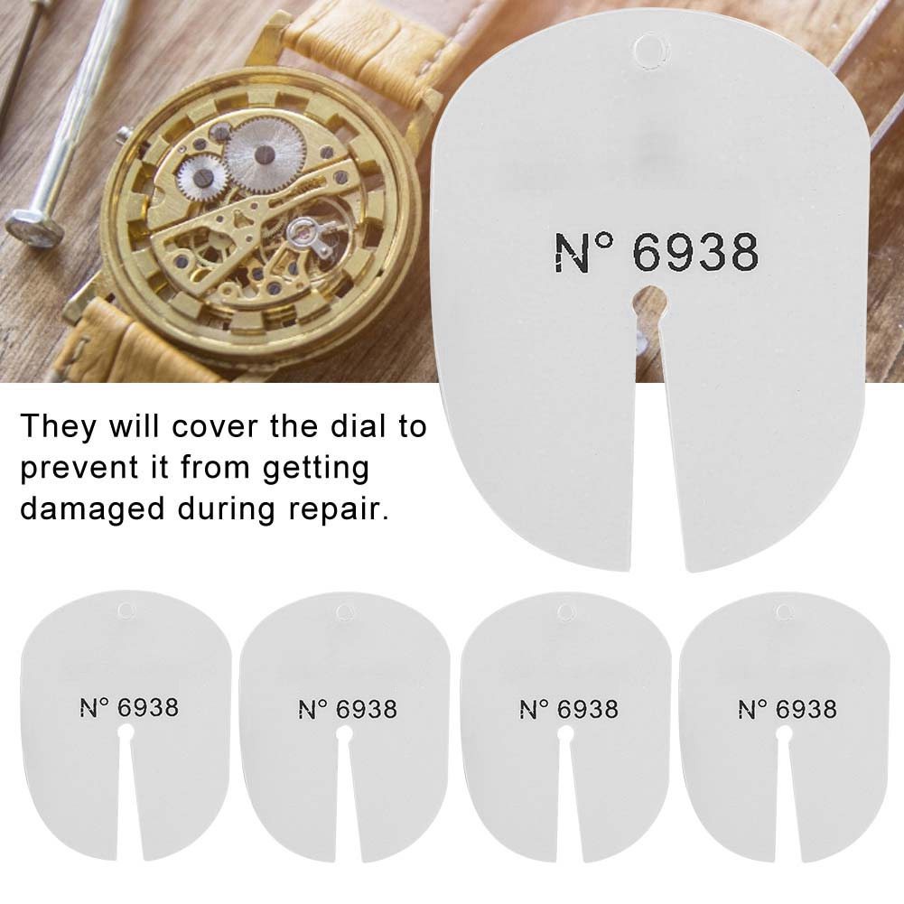 I6QL 5Pcs Watch Dial Protector Cover Pad Wristwatch Hands Removal