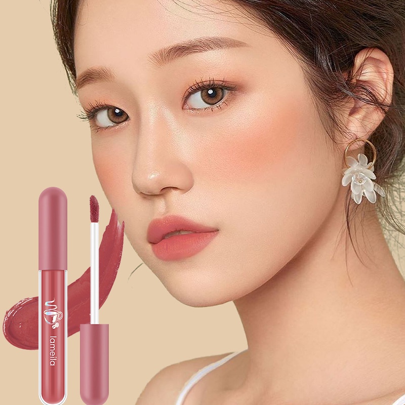 LAMEILA Long Lasting Waterproof Lip Glaze Liquid Lipstick Matte Velvet