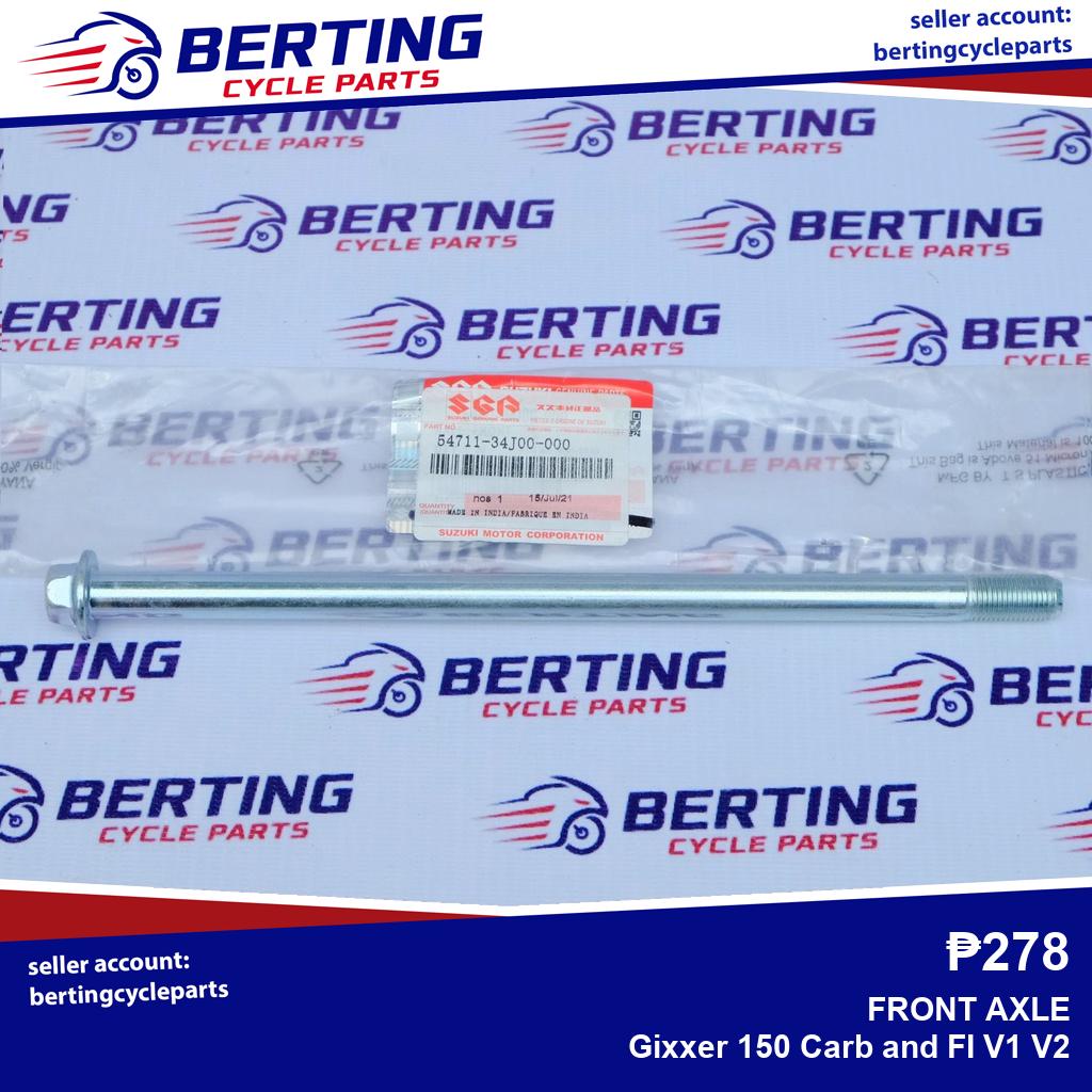 SGP FRONT AXLE Suzuki Gixxer 150 Carb and FI V1 V2 Genuine 54711-34J00