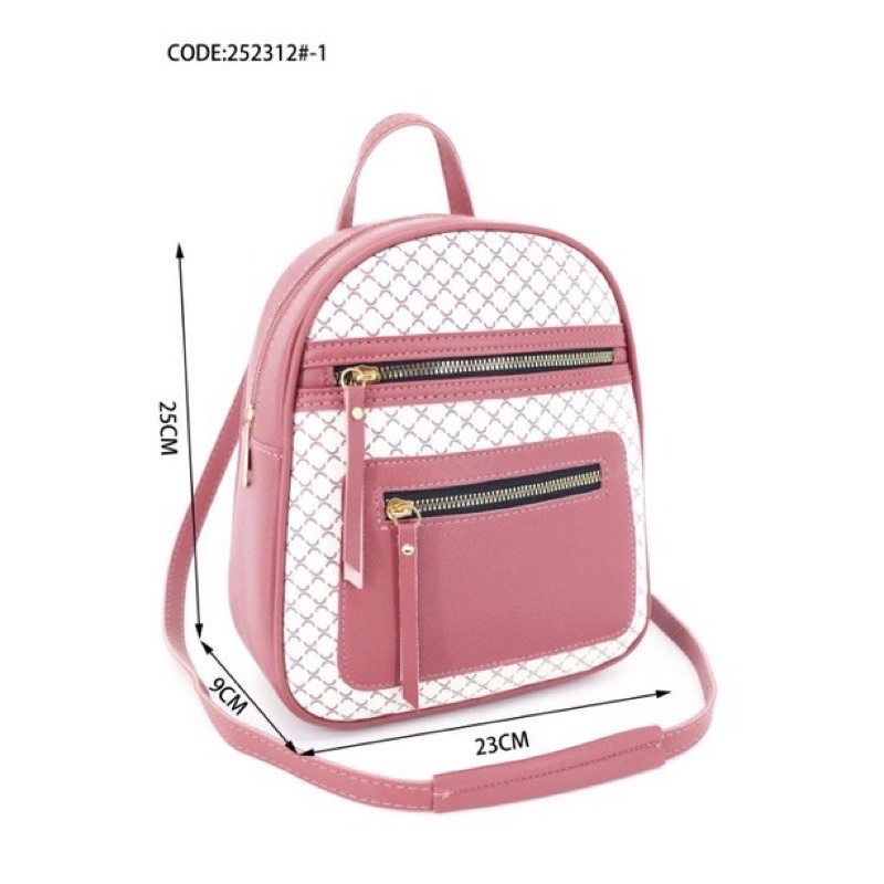 SMALL double purpose fashion backpack/sling(size:25x9x23cm）#B