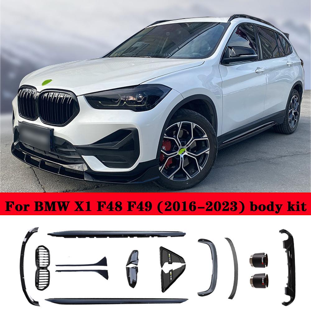 For BMW X1 Body Kit BMW F48 F49 Spoiler Front Lip Side Skirt Diffuser ...