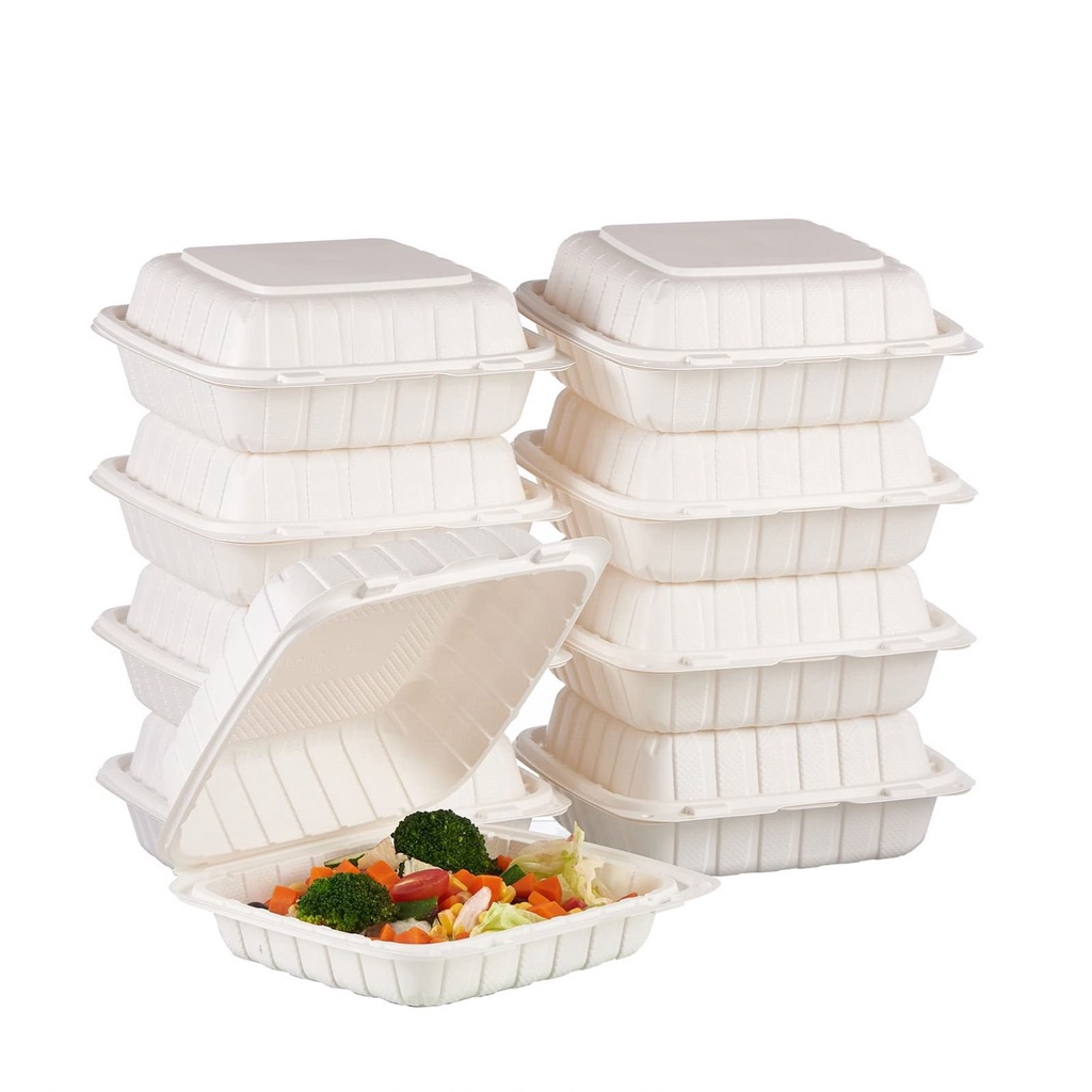Take Out Box To Go Disposable Warmer Microwaveable corn starch take