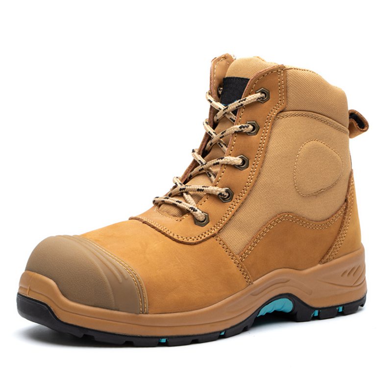 Nubuck Leather Safety Boots With Steel Toe Worker Safety Boots Industrial Construction Safety