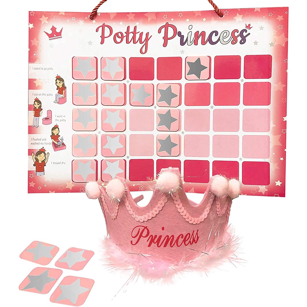 Customized magnetic Potty chart for girl/ kids star chart /training ...