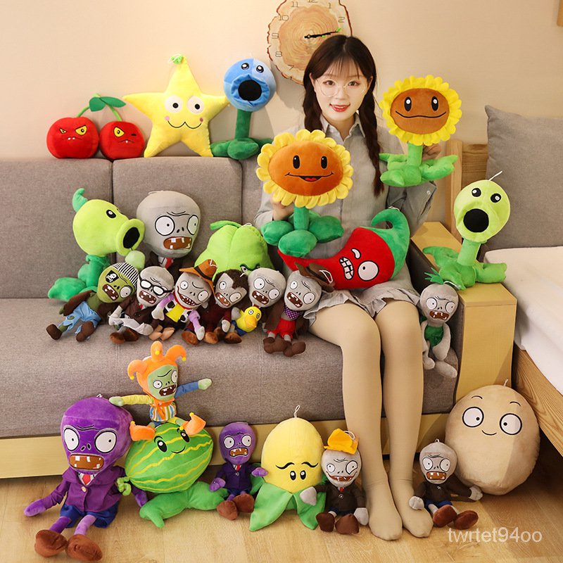 Classic Cartoon Game Character Plants VS Zombies Doll Plushies Funny ...